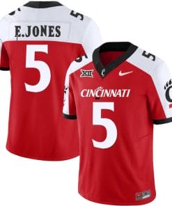 Emory Jones Jersey #5 Cincinnati Bearcats Vapor Limited College Football All Stitched Red Alternate