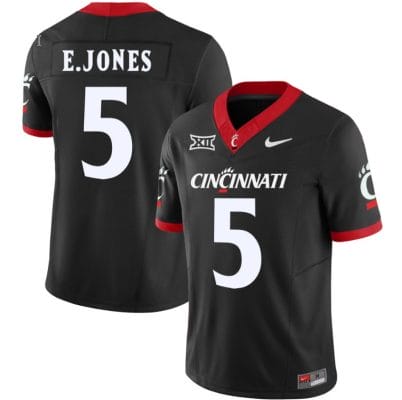 Emory Jones Jersey #5 Cincinnati Bearcats Vapor Limited College Football All Stitched Black 8 Emory Jones Jersey #5 Cincinnati Bearcats Vapor Limited College Football All Stitched Black