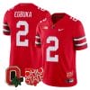 Emeka Egbuka Jersey #2 Ohio State Buckeyes College Football Stitched Logo Patch Scarlet