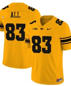 Erick All Jersey #83 Iowa Hawkeyes Vapor Limited College Football Gold