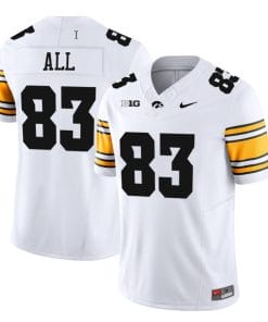 Erick All Jersey #83 Iowa Hawkeyes Vapor Limited College Football White