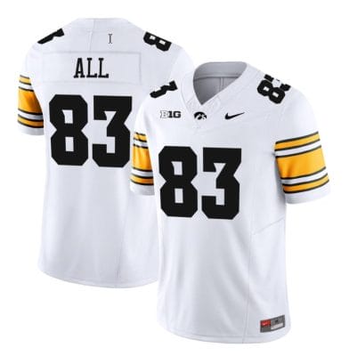Erick All Jersey #83 Iowa Hawkeyes Vapor Limited College Football White 8 Erick All Jersey #83 Iowa Hawkeyes Vapor Limited College Football White