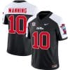 Eli Manning Jersey #10 Ole Miss Rebels Football Vapor Limited All Stitched Black Alternate