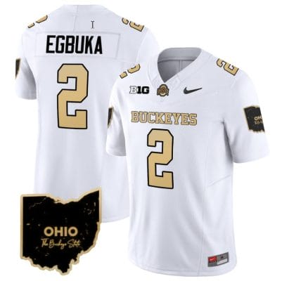 Emeka Egbuka Jersey #2 Ohio State Buckeyes College Football Stitched Special Vapor Limited White 8 Emeka Egbuka Jersey #2 Ohio State Buckeyes College Football Stitched Special Vapor Limited White