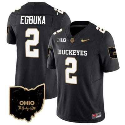 Emeka Egbuka Jersey #2 Ohio State Buckeyes College Football Stitched Special Vapor Limited Black 8 Emeka Egbuka Jersey #2 Ohio State Buckeyes College Football Stitched Special Vapor Limited Black