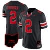 Emeka Egbuka Jersey #2 Ohio State Buckeyes College Football Stitched Vapor Limited Ohio Patch Black