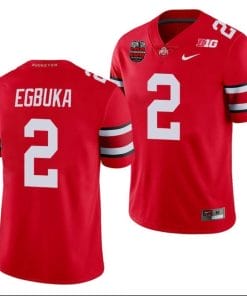 Emeka Egbuka Jersey #2 Ohio State Buckeyes Ohio Stadium Patch College Football Scarlet