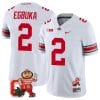 Emeka Egbuka Jersey #2 Ohio State Buckeyes Mascot Patch College Football White