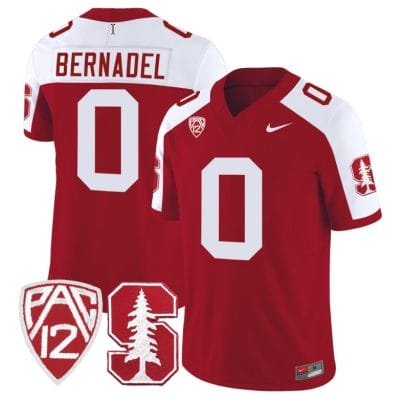 Gaethan Bernadel Jersey #0 Standford Cardinal Jersey Vapor Limited College Football Crimson Alternate