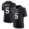 Graham Mertz Jersey #5 Wisconsin Badgers Gold Vapor College Football Black Limited