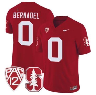 Gaethan Bernadel Jersey #0 Standford Cardinal Jersey Vapor Limited College Football Crimson