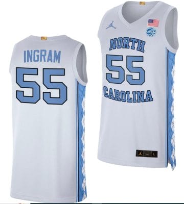 Harrison Ingram Jersey #55 North Carolina Tar Heels College Basketball White 8 Harrison Ingram Jersey #55 North Carolina Tar Heels College Basketball White