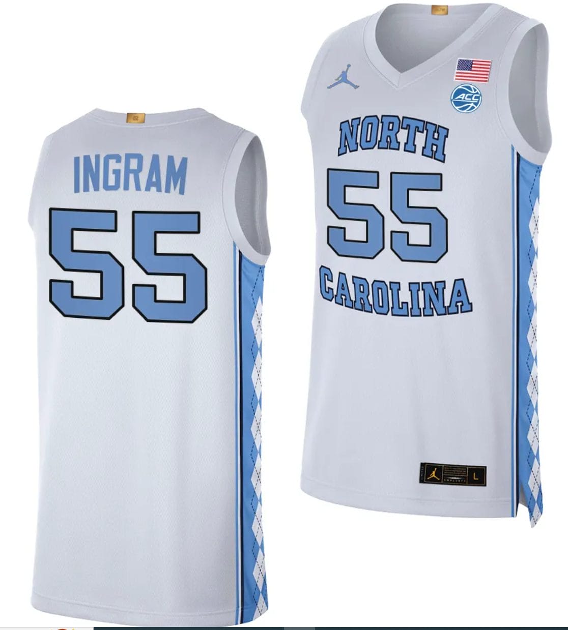 Harrison Ingram Jersey #55 North Carolina Tar Heels College Basketball White 1 Harrison Ingram Jersey #55 North Carolina Tar Heels College Basketball White