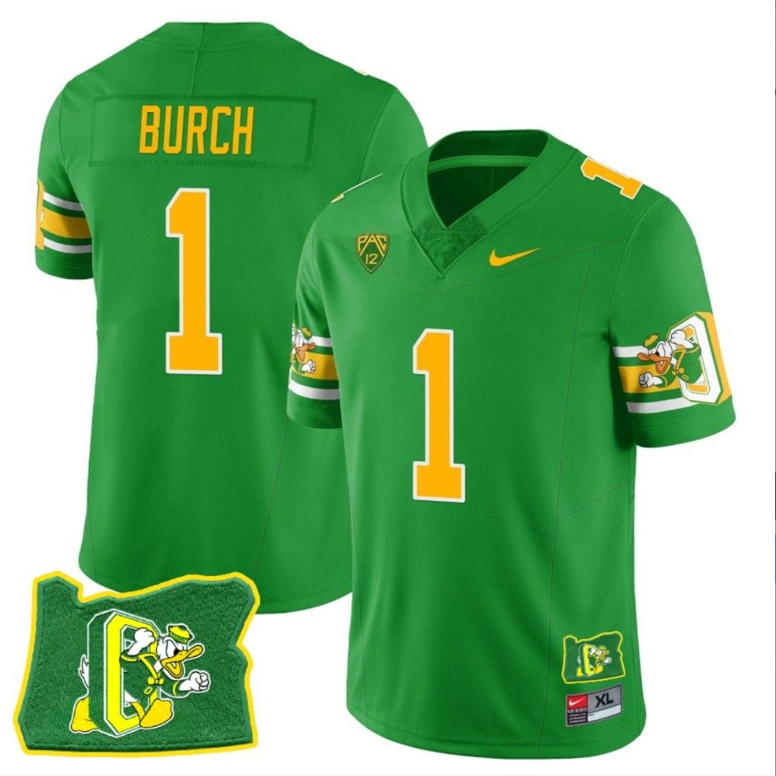 Jordan Burch Jersey #1 Oregon Ducks ‘Mighty Oregon’ Throwback Football Oregon State Green 1 Jordan Burch Jersey #1 Oregon Ducks ‘Mighty Oregon’ Throwback Football Oregon State Green