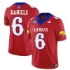 Jalon Daniels Jersey #6 Kansas Jayhawks Blackhawk Vapor Limited Football Red