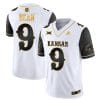 Jason Bean Jersey #9 Kansas Jayhawks Blackhawk Gold Vapor Football Black Sleeves