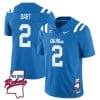Jaxson Dart Jersey #2 Ole Miss Rebels Football Ole Map All Stitched Blue 7 Jaxson Dart Jersey #2 Ole Miss Rebels Football Ole Map All Stitched Blue