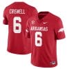 Jacolby Criswell Jersey #6 Arkansas Razorback Football All Stitched Red