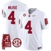 Jalen Milroe Jersey #4 Alabama Crimson Tide Vapor Limited Football Alabama Map White 4 Jalen Milroe Jersey #4 Alabama Crimson Tide Vapor Limited Football Alabama Map White