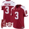 Jermaine Burton Jersey #3 Alabama Crimson Tide Vapor Limited Football Alabama Map Crimson Alternate