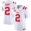 Jaxson Dart Jersey #2 Ole Miss Rebels Football Vapor Limited All Stitched White 7 Jaxson Dart Jersey #2 Ole Miss Rebels Football Vapor Limited All Stitched White
