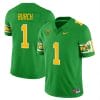 Jordan Burch Jersey #1 Oregon Ducks ‘Mighty Oregon’ Throwback Football Uniforms Green