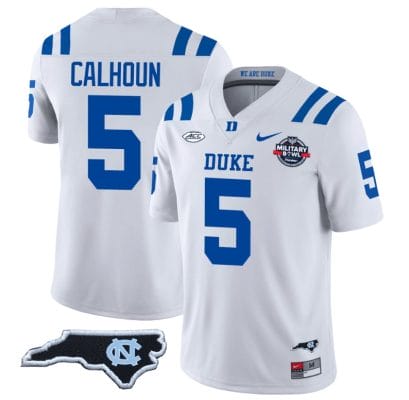 Jalon Calhoun Jersey #5 Duke Blue Devils Football Limited White - NC State
