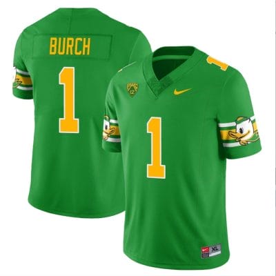 Jordan Burch Jersey #1 Oregon Ducks ‘Mighty Oregon’ Throwback College Football Uniforms Green 10 Jordan Burch Jersey #1 Oregon Ducks ‘Mighty Oregon’ Throwback College Football Uniforms Green