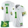 Jordan Burch Jersey #1 Oregon Ducks ‘Mighty Oregon’ Throwback Football Oregon State White