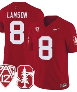 Justin Lamson Jersey #8 Standford Cardinal Jersey Vapor Limited College Football Crimson
