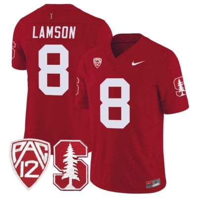 Justin Lamson Jersey #8 Standford Cardinal Jersey Vapor Limited College Football Crimson
