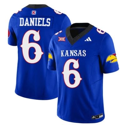 Jalon Daniels Jersey #6 Kansas Jayhawks Blackhawk Vapor Limited Football Royal