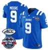 Jaquez Moore Jersey #9 Duke Blue Devils Football Limited Royal - Military Bowl 5 Jaquez Moore Jersey #9 Duke Blue Devils Football Limited Royal - Military Bowl