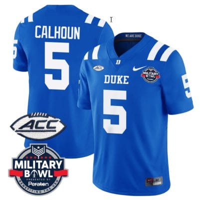 Jalon Calhoun Jersey #5 Duke Blue Devils Football Limited Royal - Military Bowl