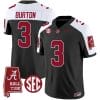 Jermaine Burton Jersey #3 Alabama Crimson Tide Vapor Limited Football Alabama Map Black Alternate 4 Jermaine Burton Jersey #3 Alabama Crimson Tide Vapor Limited Football Alabama Map Black Alternate