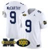 JJ McCarthy Jersey #9 Michigan Wolverines 1000 Wins Patch Vapor Limited Football White 4 JJ McCarthy Jersey #9 Michigan Wolverines 1000 Wins Patch Vapor Limited Football White