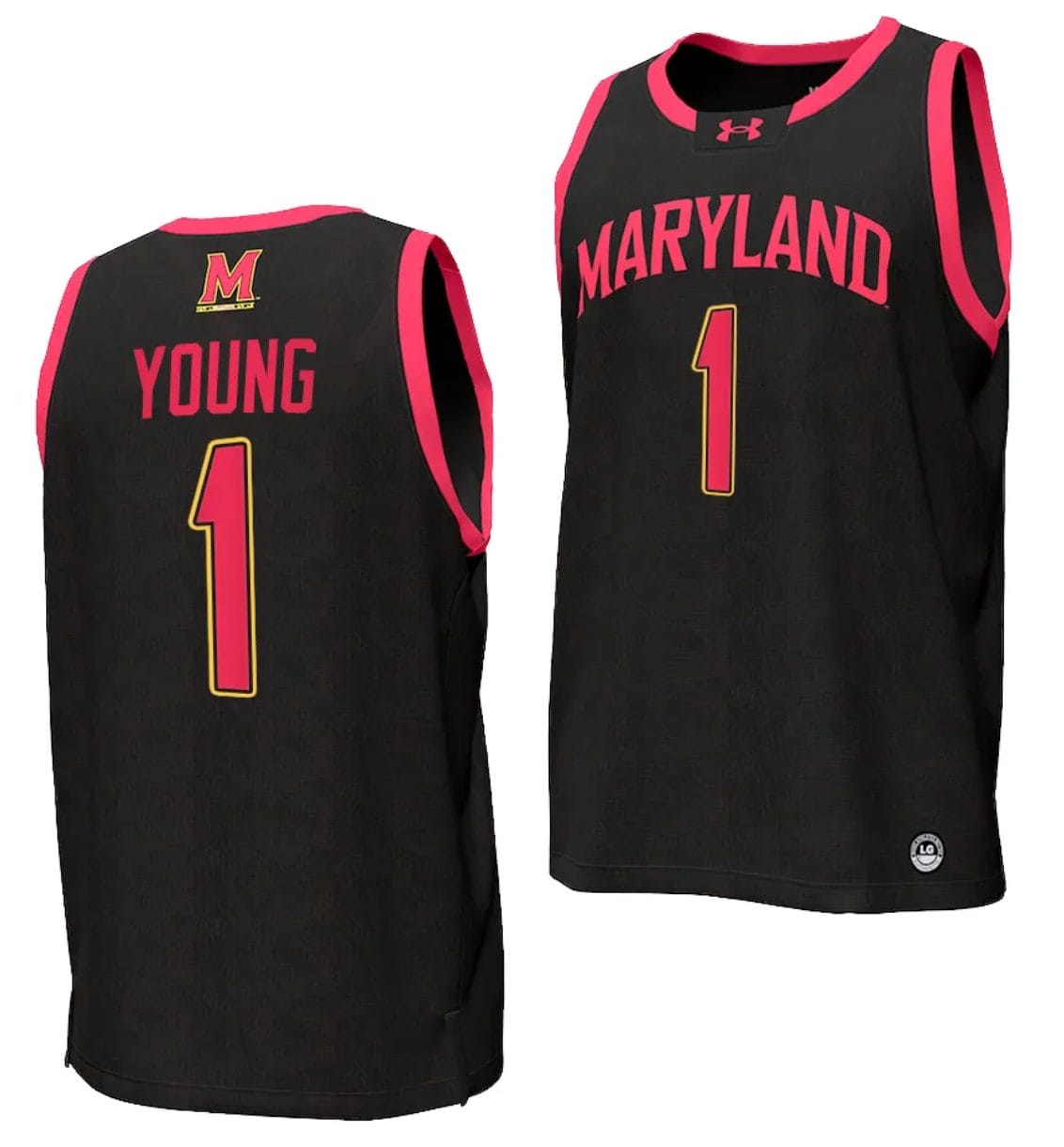 Jahmir Young Jersey #1 Maryland Terrapins College NIL Replica Basketball Black 1 Jahmir Young Jersey #1 Maryland Terrapins College NIL Replica Basketball Black