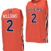 Jaylin Williams Jersey #2 Auburn Tigers College Basketball Replica Orange