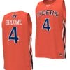 Johni Broome Jersey #4 Auburn Tigers College Basketball Replica Orange