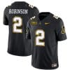 Kaedin Robinson Jersey #2 Appalachian State Mountaineers Vapor Limited College Football Black