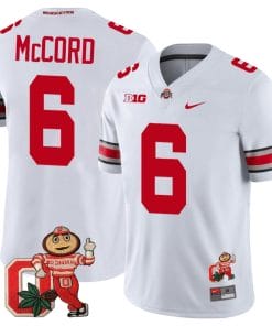 Kyle Mccord Jersey #6 Ohio State Buckeyes Mascot Patch College Football White