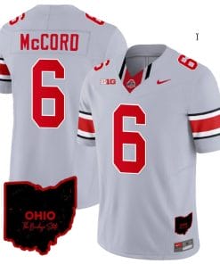 Kyle Mccord Jersey #6 Ohio State Buckeyes College Football Stitched Vapor Limited Ohio Patch Gray
