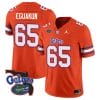 Kingsley Eguakun Jersey #65 Florida Gators Vapor Limited Florida Map College Football Orange