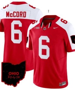 Kyle Mccord Jersey #6 Ohio State Buckeyes College Football Stitched Vapor Limited Ohio Patch Red Alternate
