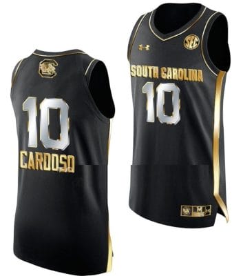 Kamilla Cardoso Jersey #10 South Carolina Gamecocks College Basketball Black Golden