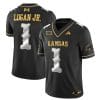 Kenny Logan Jr Jersey #1 Kansas Jayhawks Blackhawk Gold Vapor Football Black Limited 4 Kenny Logan Jr Jersey #1 Kansas Jayhawks Blackhawk Gold Vapor Football Black Limited