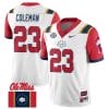 Khari Coleman Jersey #23 Ole Miss Rebels Football Ole Miss Flag All Stitched White 2 7 Khari Coleman Jersey #23 Ole Miss Rebels Football Ole Miss Flag All Stitched White 2