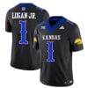 Kenny Logan Jr Jersey #1 Kansas Jayhawks Blackhawk Vapor Limited Football Black