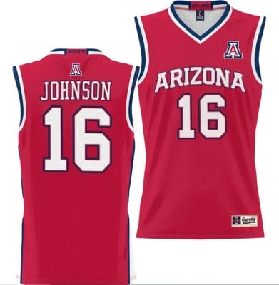Keshad Johnson Jersey #16 Arizona Wildcats NIL College Basketball Lightweight Red 8 Keshad Johnson Jersey #16 Arizona Wildcats NIL College Basketball Lightweight Red