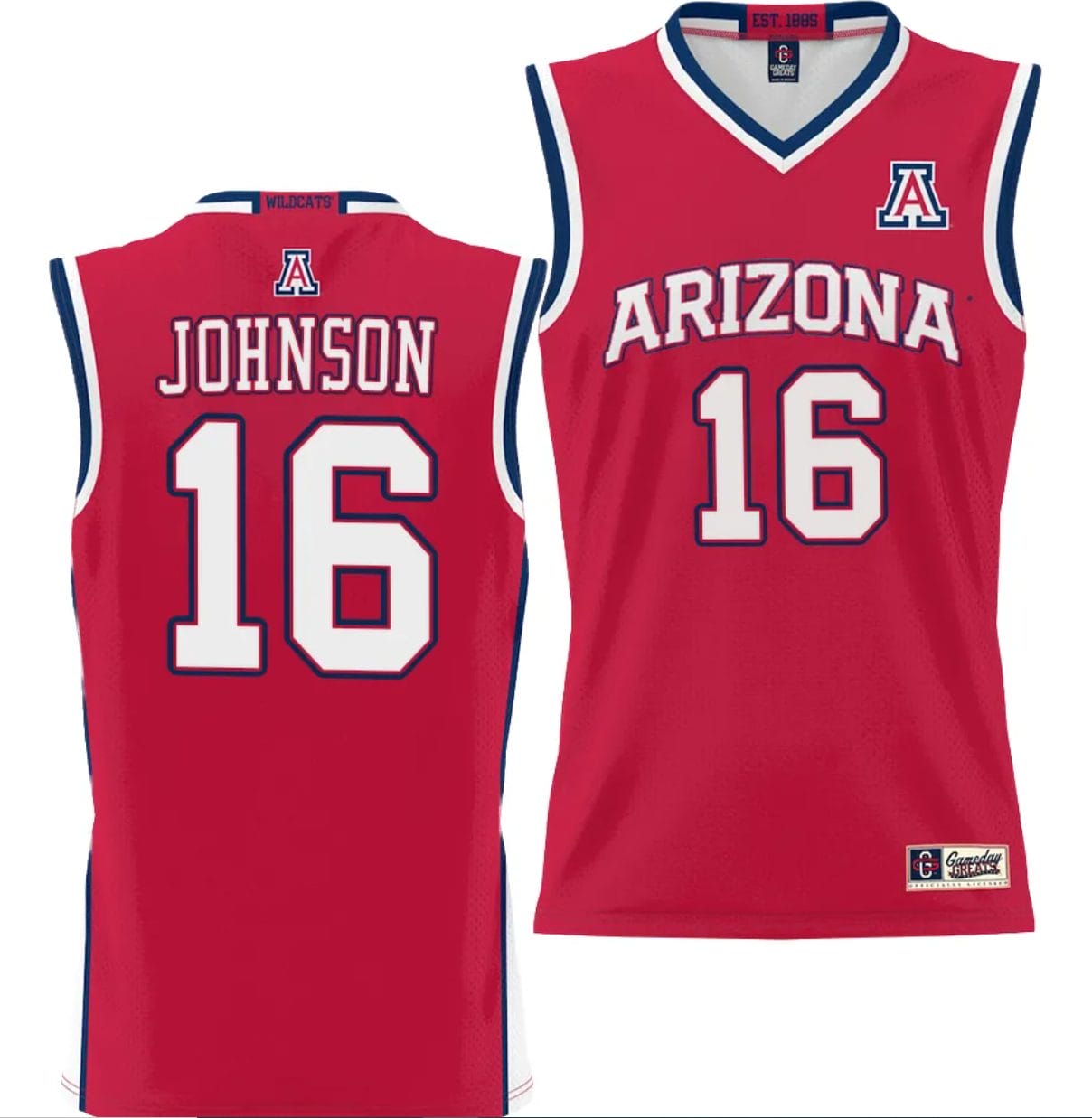 Keshad Johnson Jersey #16 Arizona Wildcats NIL College Basketball Lightweight Red 1 Keshad Johnson Jersey #16 Arizona Wildcats NIL College Basketball Lightweight Red